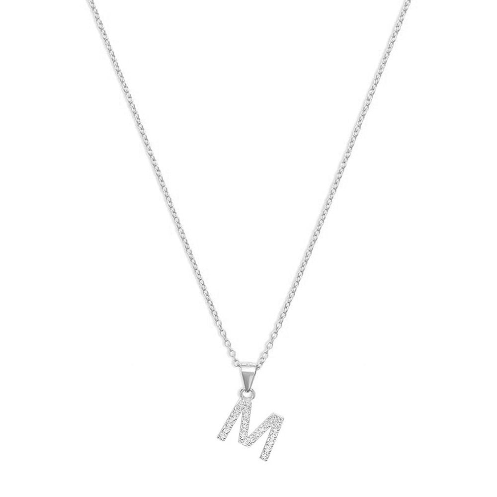Stylewell Silver Name English Alphabet 'M' Letter Locket Pendant Necklace  With Ball Chain Stainless Steel Pendant Price in India - Buy Stylewell  Silver Name English Alphabet 'M' Letter Locket Pendant Necklace With